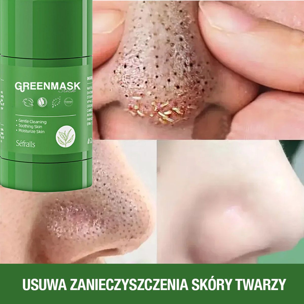 GreenMask® – Głębokie oczyszczanie twarzy (Oferta 2 w cenie 1)