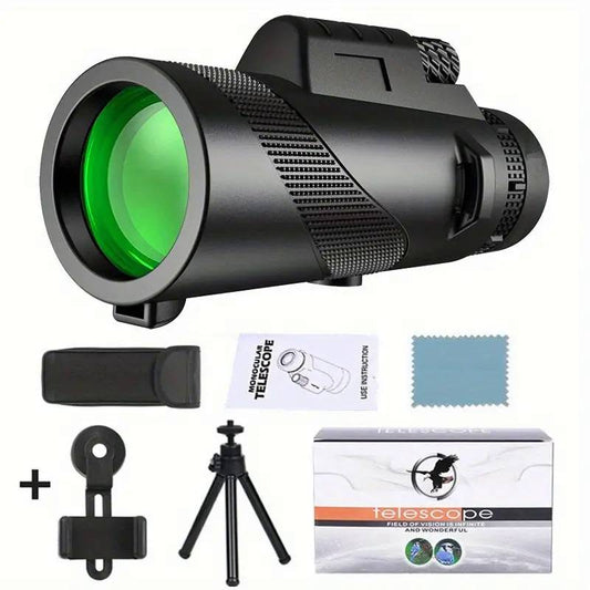 Monocular telescope with mobile stand